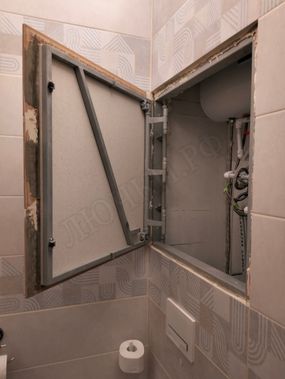 Люк под плитку Нажимной Железяка, 1 створка Люк под плитку Нажимной Железяка, 1 створка