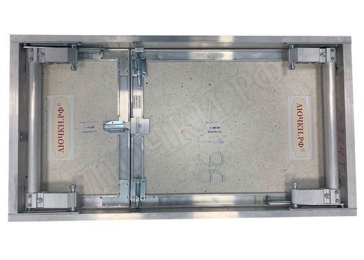 Люк под плитку Нажимной Секрет-Лайт 2 створки 850*550 Люк под плитку Нажимной Секрет-Лайт 2 створки 850*550