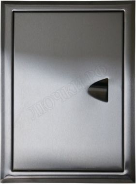 Люк сантехнический из нержавеющей стали с ручкой матовый Люк сантехнический из нержавеющей стали с ручкой матовый