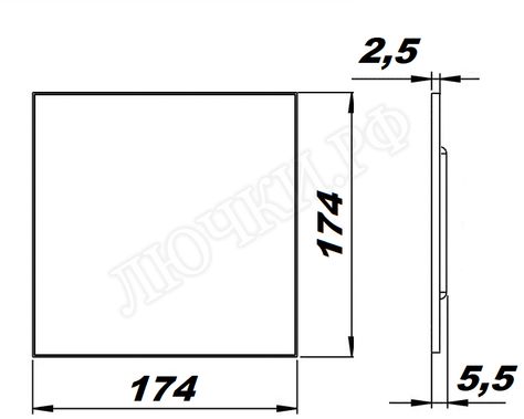 Вытяжной вентилятор airRoxy TS, матовый алюминий, 01-168 Вытяжной вентилятор airRoxy TS, матовый алюминий, 01-168