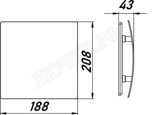 Вытяжной вентилятор Awenta System+, Turbo, 125, KWT125CTR, PEB125, Белый, пластик Вытяжной вентилятор Awenta System+, Turbo, 125, KWT125CTR, PEB125, Белый, пластик