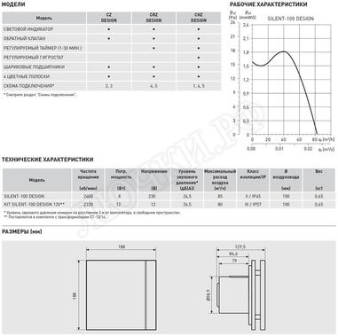 Вентилятор SILENT-100 CZ BLACK SWAROVSKI DESIGN Вентилятор SILENT-100 CZ BLACK SWAROVSKI DESIGN